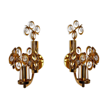 Pair of Palwa wall lamps by Ernest Palm, 1960, Spain