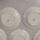Lot de 10 assiettse a dessert Sarreguemines digoin Fleurs rose liseré doré