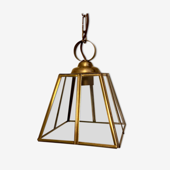 Glass and brass suspension