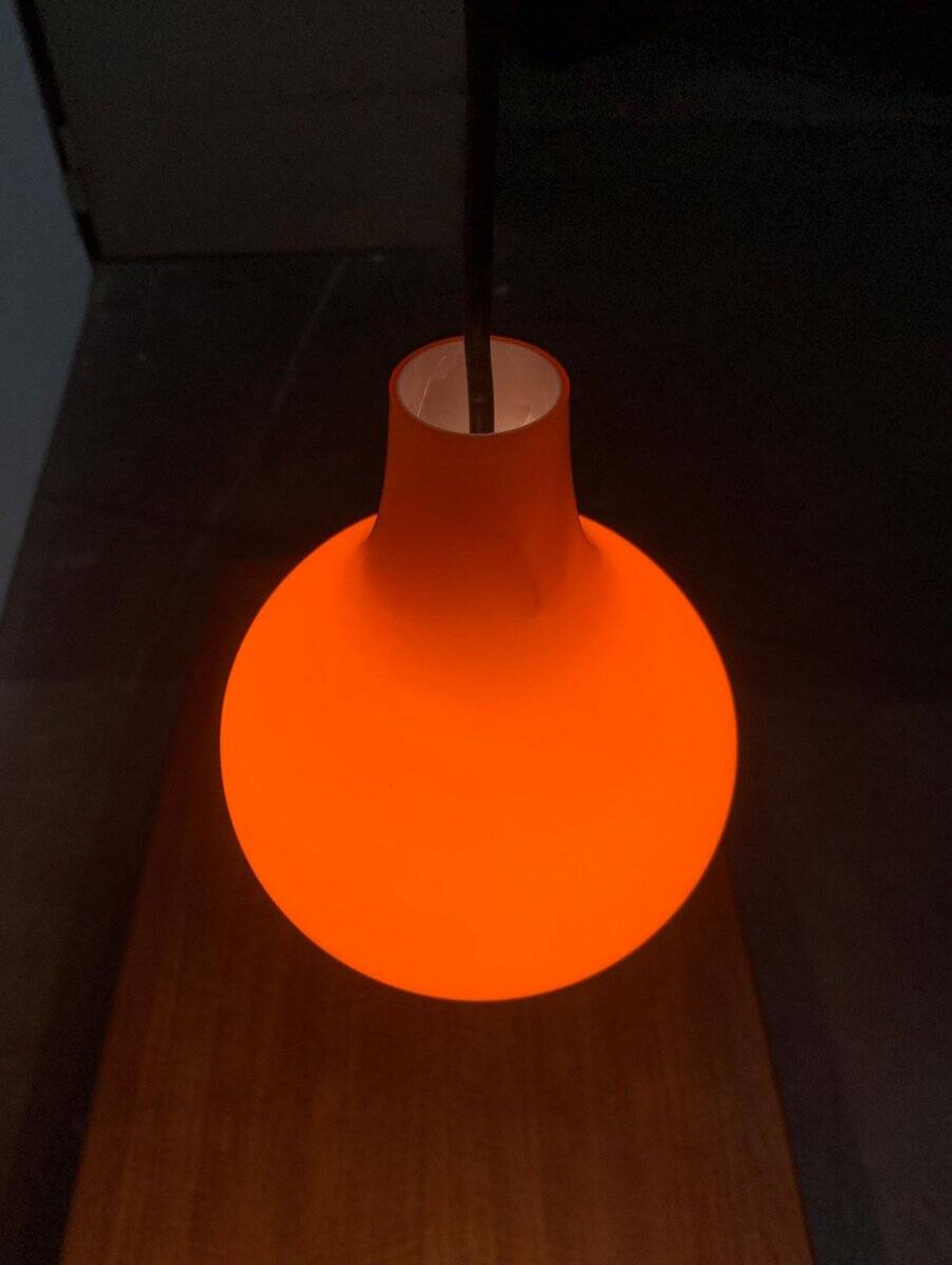Mid-Century German Glass Pendant Lamp AH by Peill & Putzler, Set of 3