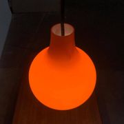 Mid-Century German Glass Pendant Lamp AH by Peill & Putzler, Set of 3
