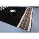 Vintage Turkish Hand-Knotted Wool Cotton Brown Kilim Area Rug 132x180