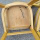 Lot de 12 chaises de bistrot bar bois vintage luterma