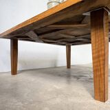 1940s inlaid oak coffee table