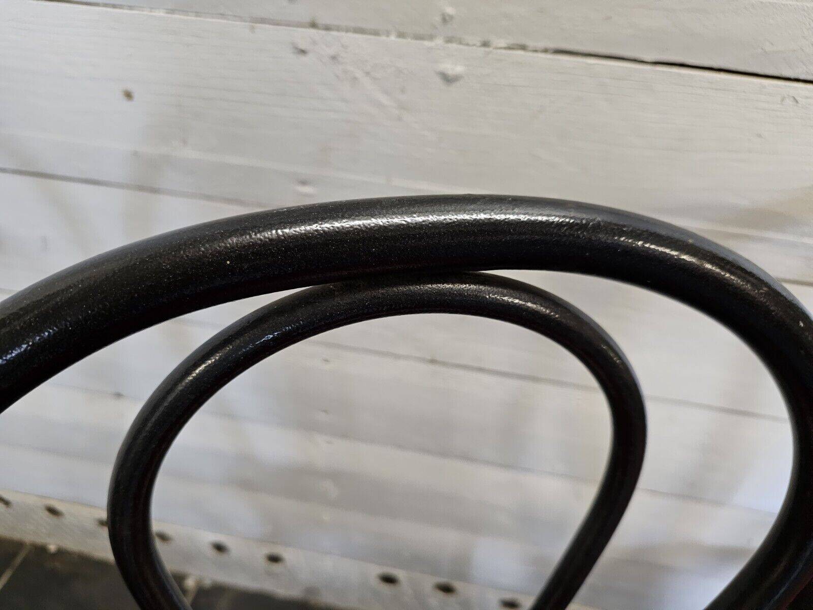 curved iron bistro chairs x 4