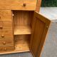 Commode anglaise à tiroirs en bois années 80