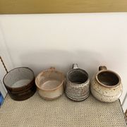 4 tasses en grès