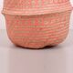 Foldable Basket, 31 cm Strawberry Decorative Storage Basket, Knit Basket