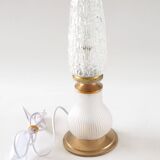 Satin flute and pear lamp