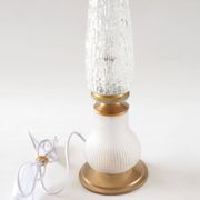 Satin flute and pear lamp