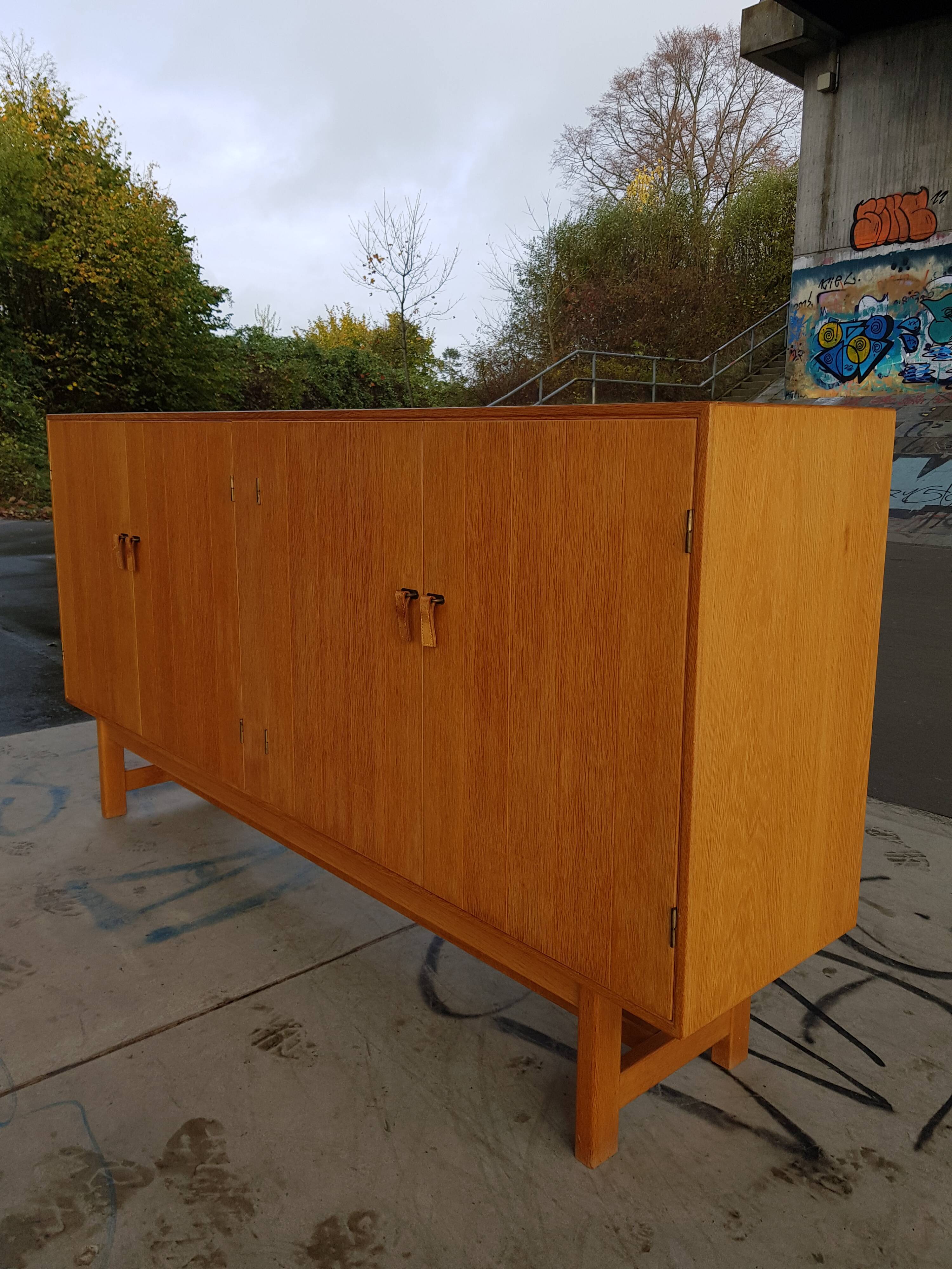 Danish highboard in oak by Kurt Ostervig for KP Möbler