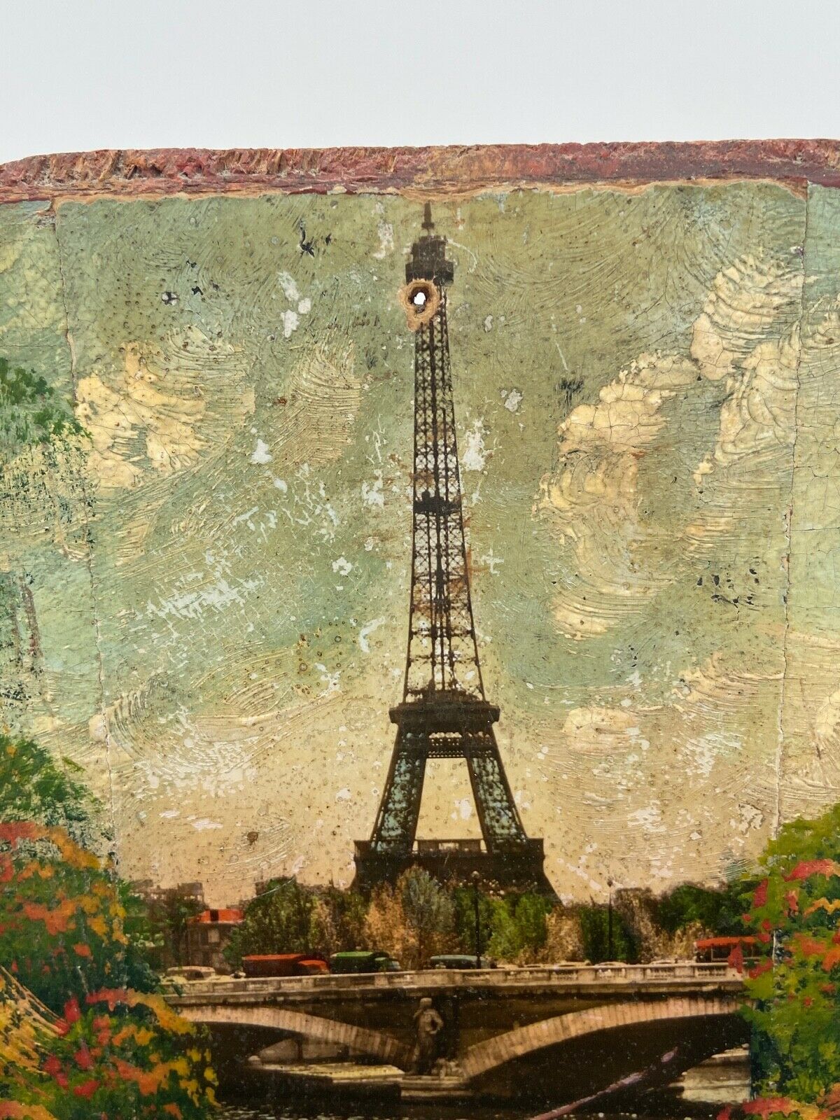 Door mail eiffel tower monuments of paris early xxth painting