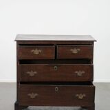 Subtle English Antique Oak Chest from the 18th Century