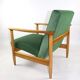 Fauteuil vert par Edmund Homa, années 1970