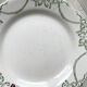 Flat plates terre de fer green creil & montereau labrador model "napoleon" 1890s