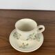 Set of 6 vintage cups + saucers, flower pattern, Germany