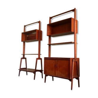 Paire de bibliothèques modulables Poul Cadovius Denmark