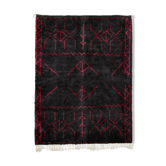 Modern Moroccan carpet black