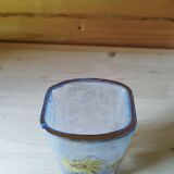 Petit vase émaillé verre translucide