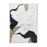 "La danse du ciel", 2022, acrylic on linen canvas, 50x70xcm by atelieragape