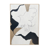 "La danse du ciel", 2022, acrylic on linen canvas, 50x70xcm by atelieragape