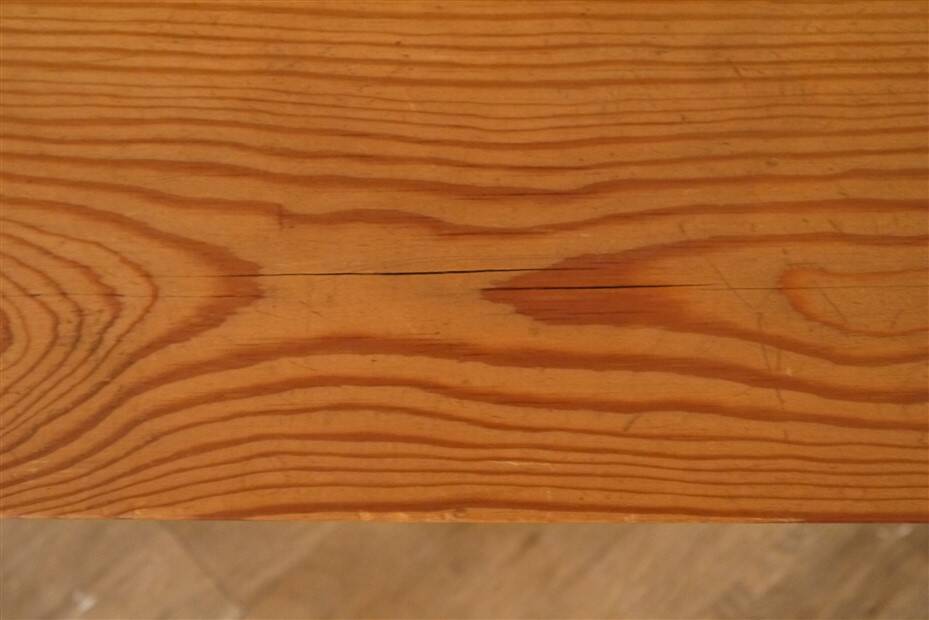 Vintage Scandinavian pine stool 1970s