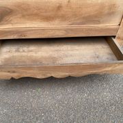 18th-century stripped chest in solid walnut