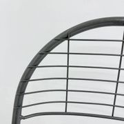 Niels Gammelgaard for Ikea grey wire metal folding chair, 1970s