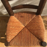 Wooden chair and straw 1950
