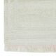 Minimalist Vintage Handmade Turkish Tulu Accent Rug Made of Undyed Beige Wool