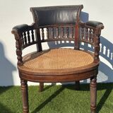 Napoleon III office chair in solid wood