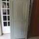 Vintage Parisian wardrobe with 1 vintage door re-enchanted in verdigris
