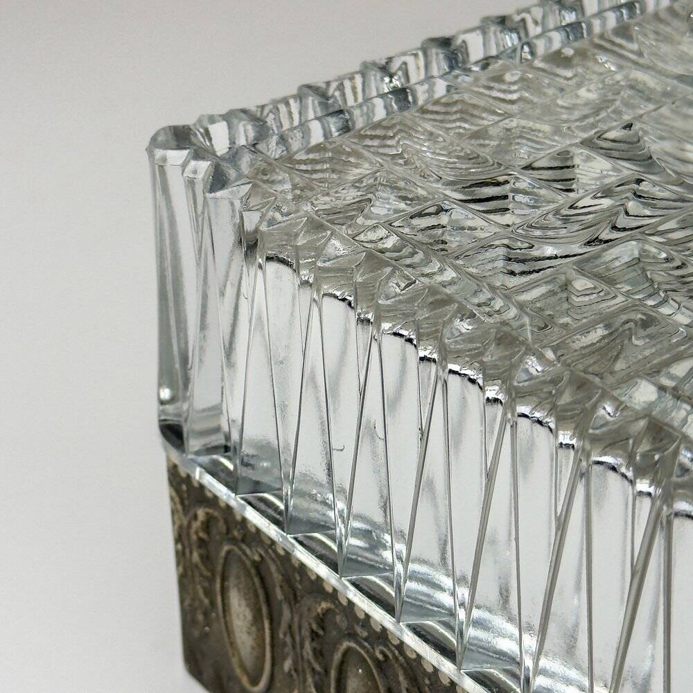 Vintage Crystal Ceiling Lamp, Italy, 1960s