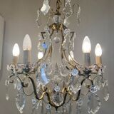 Louis XV style chandelier with pendants