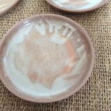 3 stoneware dessert plates