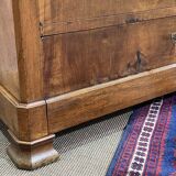 Late 19th century Louis Philippe chest of drawers in walnut and fir