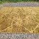 Large ochre and mustard Moroccan Mrirt rug 350x300 cm – diamond pattern