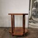 Art deco style serving table in walnut veneer