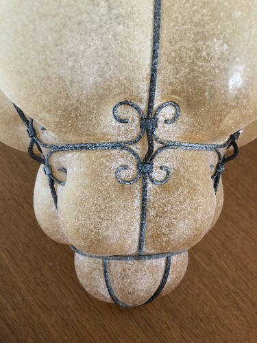 Lanterne vénitienne et applique en verre soufflé de Murano