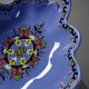 Vintage Longwy earthenware and enamel bowl/emptying cup, Chârtres model