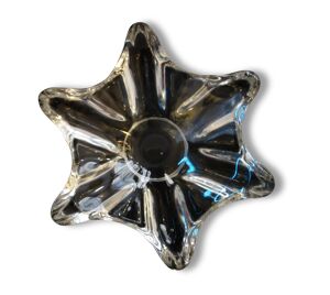 Cendrier en cristal en forme d'étoile