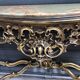 Golden wooden console on onyx Venetian baroque style