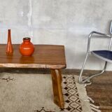 Table basse en orme vintage moderniste