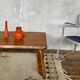 Vintage modernist elm coffee table