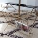 Floor lamp in gilded and opaline metal 50 years