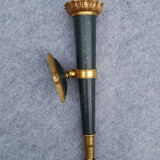 Neoclassical bronze wall lamp