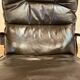 Duo de fauteuils cuir "design scandinave" 1950 "Ingmar Relling".