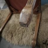 Ancien tabouret velours