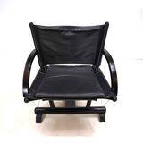 Weishäupl Werkstätten String leather lounge chair, 1980