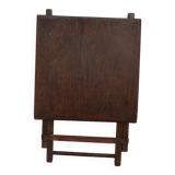 Folding wooden stool